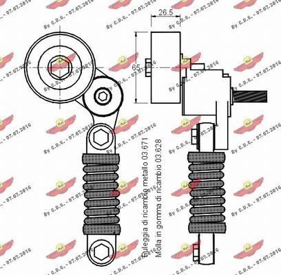 Autokit 03.80109 - Ремъчен обтегач, пистов ремък vvparts.bg