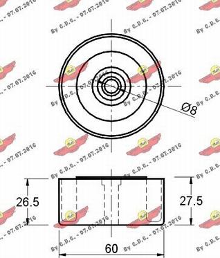 Autokit 03.80107 - Паразитна / водеща ролка, пистов ремък vvparts.bg