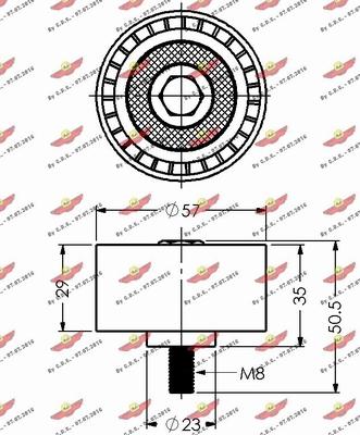 Autokit 03.80123 - Паразитна / водеща ролка, зъбен ремък vvparts.bg