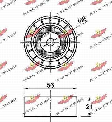 Autokit 03.80843 - Паразитна / водеща ролка, пистов ремък vvparts.bg