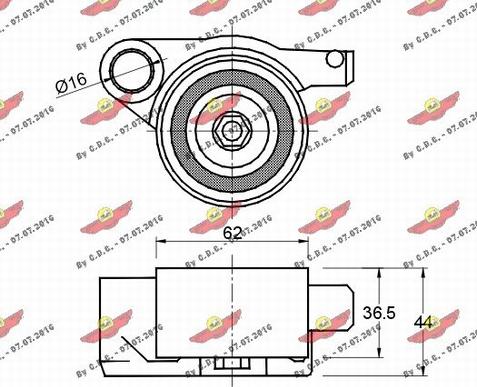 Autokit 03.80864 - Обтяжна ролка, ангренаж vvparts.bg