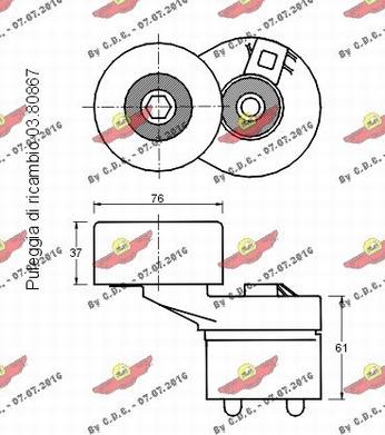 Autokit 03.80866 - Ремъчен обтегач, пистов ремък vvparts.bg