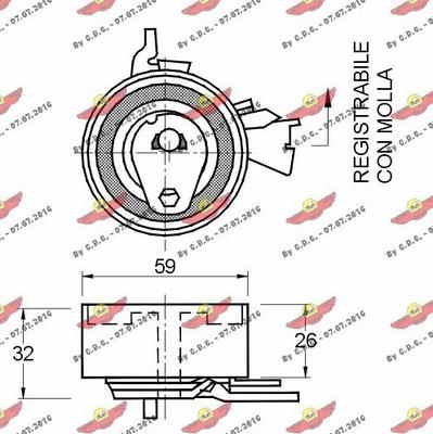 Autokit 03.80860 - Обтяжна ролка, ангренаж vvparts.bg