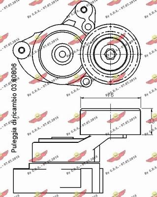 Autokit 03.80805 - Ремъчен обтегач, пистов ремък vvparts.bg