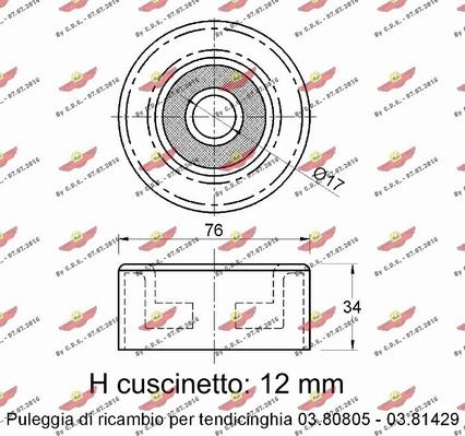 Autokit 03.80806 - Паразитна / водеща ролка, пистов ремък vvparts.bg