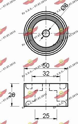 Autokit 03.80825 - Паразитна / водеща ролка, пистов ремък vvparts.bg