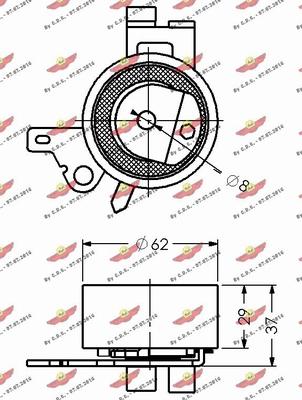 Autokit 03.80399 - Обтяжна ролка, ангренаж vvparts.bg