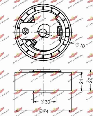 Autokit 03.80391 - Обтяжна ролка, ангренаж vvparts.bg