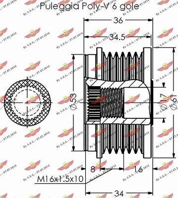 Autokit 03.80349 - Ремъчна шайба, генератор vvparts.bg