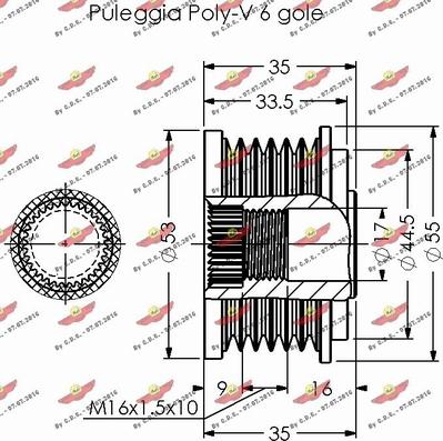 Autokit 03.80354 - Ремъчна шайба, генератор vvparts.bg