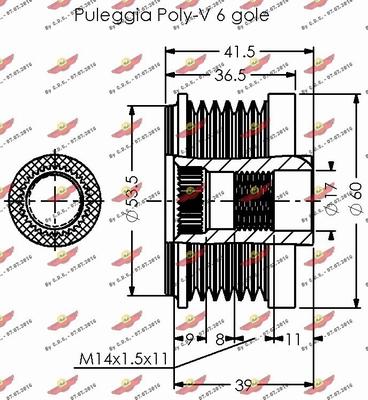 Autokit 03.80357 - Ремъчна шайба, генератор vvparts.bg