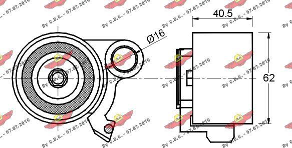 Autokit 03.80364 - Обтяжна ролка, ангренаж vvparts.bg