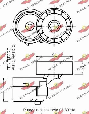 Autokit 03.80389 - Ремъчен обтегач, пистов ремък vvparts.bg