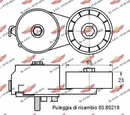 Autokit 03.80386 - Ремъчен обтегач, пистов ремък vvparts.bg