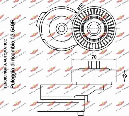 Autokit 03.80329 - Ремъчен обтегач, пистов ремък vvparts.bg