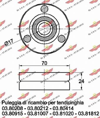 Autokit 03.80209 - Паразитна / водеща ролка, пистов ремък vvparts.bg