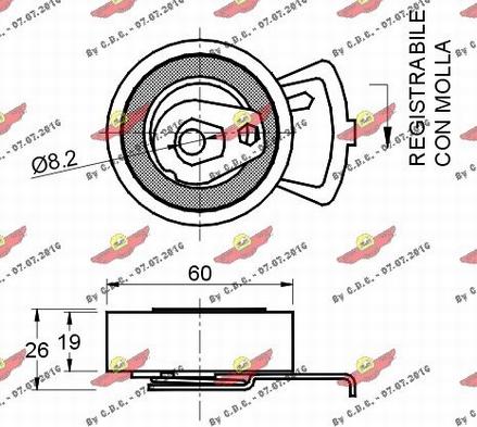 Autokit 03.80203 - Обтяжна ролка, ангренаж vvparts.bg