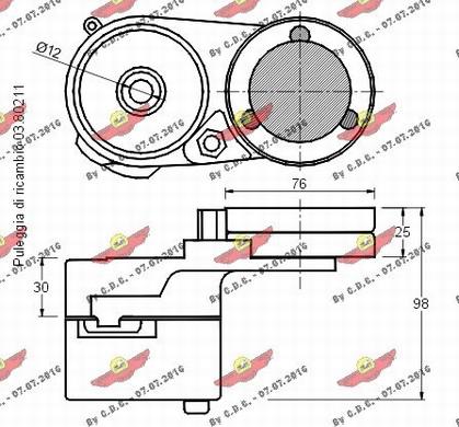 Autokit 03.80210 - Ремъчен обтегач, пистов ремък vvparts.bg