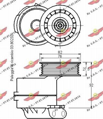 Autokit 03.80231 - Ремъчен обтегач, пистов ремък vvparts.bg