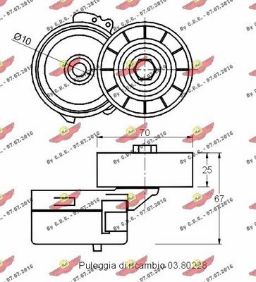 Autokit 03.80791 - Ремъчен обтегач, пистов ремък vvparts.bg