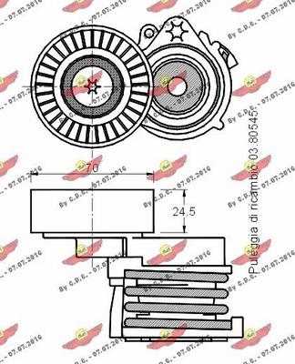 Autokit 03.80741 - Ремъчен обтегач, пистов ремък vvparts.bg