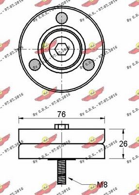 Autokit 03.80706 - Паразитна / водеща ролка, пистов ремък vvparts.bg