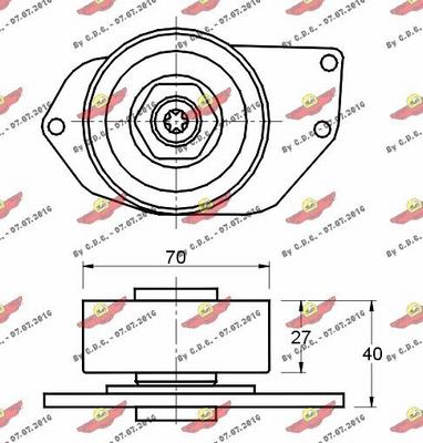 Autokit 03.80710 - Ремъчен обтегач, пистов ремък vvparts.bg