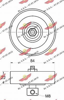 Autokit 03.80786 - Паразитна / водеща ролка, пистов ремък vvparts.bg