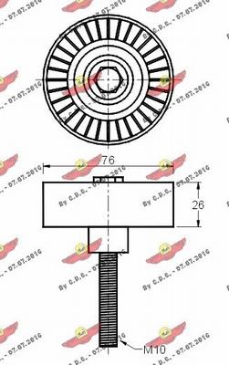 Autokit 03.80782 - Паразитна / водеща ролка, пистов ремък vvparts.bg