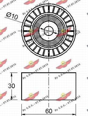 Autokit 03.80771 - Паразитна / водеща ролка, пистов ремък vvparts.bg