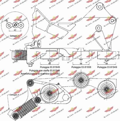 Autokit 03.81947 - Ремъчен обтегач, пистов ремък vvparts.bg