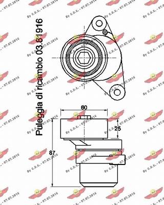 Autokit 03.81915 - Ремъчен обтегач, пистов ремък vvparts.bg