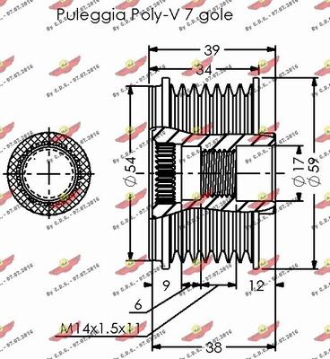 Autokit 03.81939 - Ремъчна шайба, генератор vvparts.bg