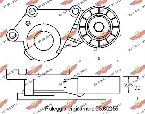 Autokit 03.81410 - Паразитна / водеща ролка, пистов ремък vvparts.bg