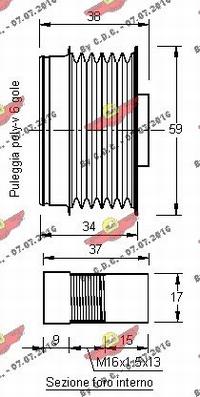 Autokit 03.81484 - Ремъчна шайба, генератор vvparts.bg