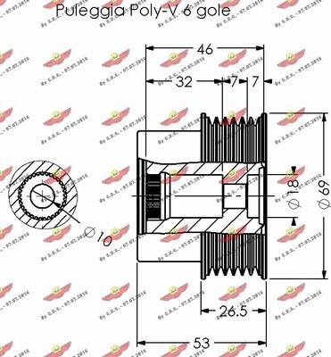 Autokit 03.81481 - Ремъчна шайба, генератор vvparts.bg