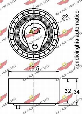 Autokit 03.81475 - Обтяжна ролка, ангренаж vvparts.bg