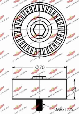 Autokit 03.81598 - Паразитна / водеща ролка, пистов ремък vvparts.bg