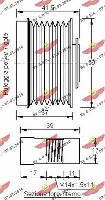 Autokit 03.81552 - Ремъчна шайба, генератор vvparts.bg