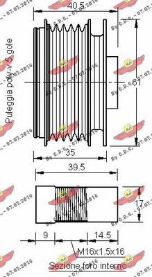 Autokit 03.81500 - Ремъчна шайба, генератор vvparts.bg