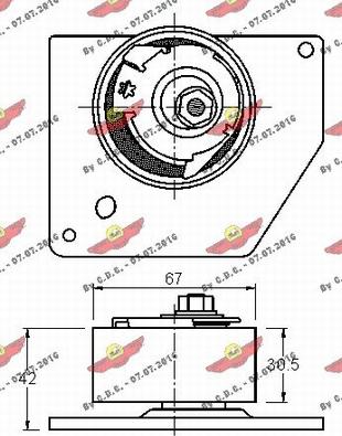 Autokit 03.81516 - Обтяжна ролка, ангренаж vvparts.bg