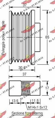 Autokit 03.81533 - Ремъчна шайба, генератор vvparts.bg