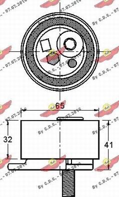 Autokit 03.81532 - Обтяжна ролка, ангренаж vvparts.bg