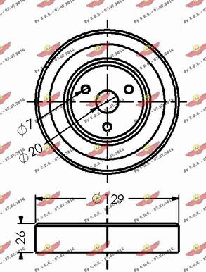 Autokit 03.81691 - Ремъчна шайба, водна помпа vvparts.bg