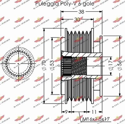 Autokit 03.81653 - Ремъчна шайба, генератор vvparts.bg