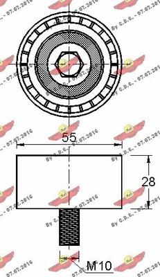 Autokit 03.81609 - Паразитна / водеща ролка, зъбен ремък vvparts.bg