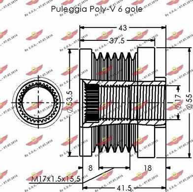 Autokit 03.81619 - Ремъчна шайба, генератор vvparts.bg