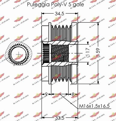 Autokit 03.81638 - Ремъчна шайба, генератор vvparts.bg