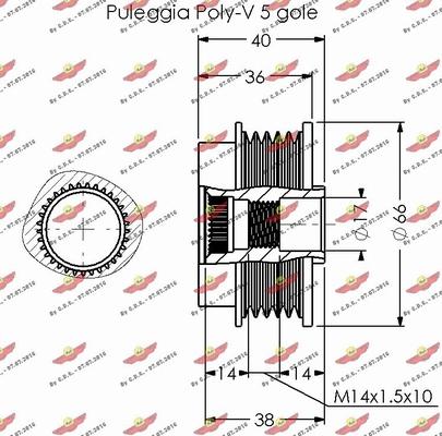 Autokit 03.81620 - Ремъчна шайба, генератор vvparts.bg