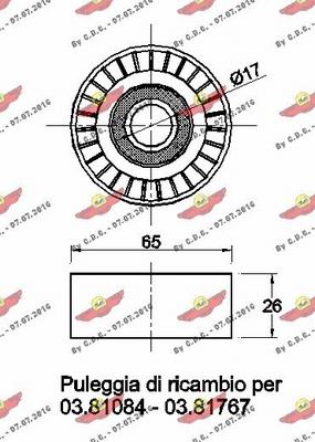 Autokit 03.81098 - Паразитна / водеща ролка, пистов ремък vvparts.bg